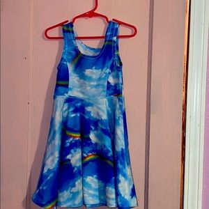 Cloud and rainbow dress